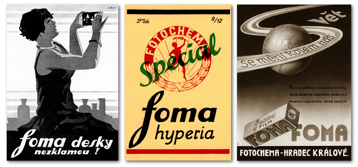 3 vintage Foma posters
