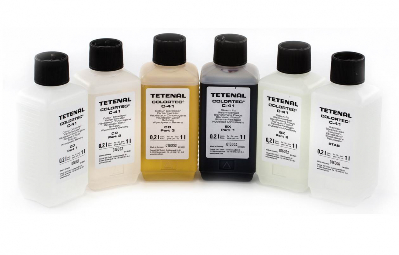 Tetenal C41 chemicals for developing color negative film